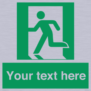 Custom Emergency Exit Left Sign